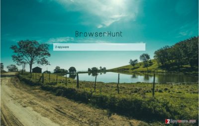 A screenshot of the Browserhunt.com virus