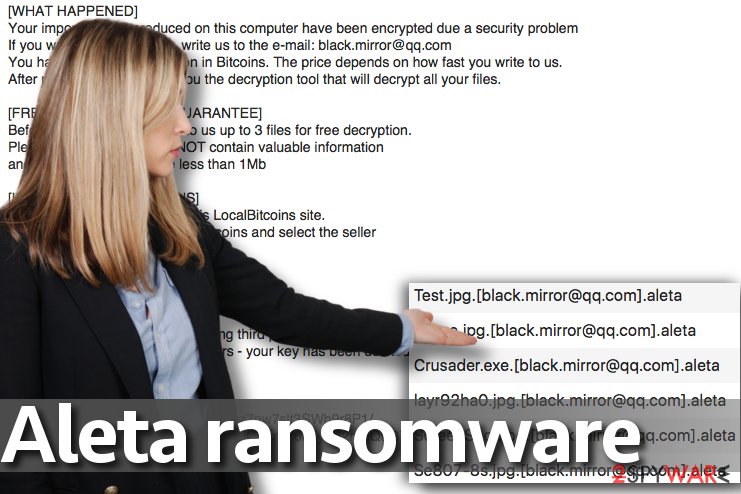 Aleta ransomware virus