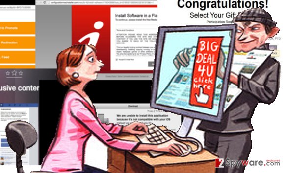 Woman looking at Bus Component ads