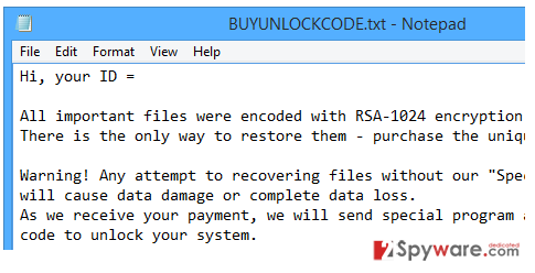 BUYUNLOCKCODE virus snapshot BUYUNLOCKCODE virus snapshot