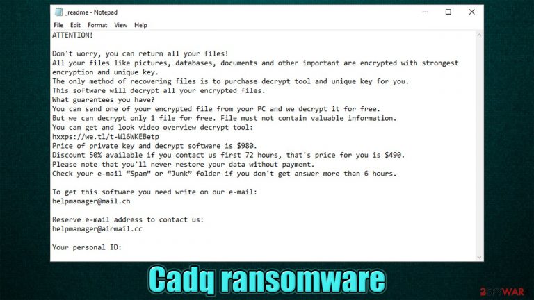 Cadq ransomware