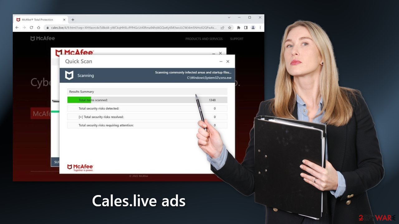 Cales.live ads