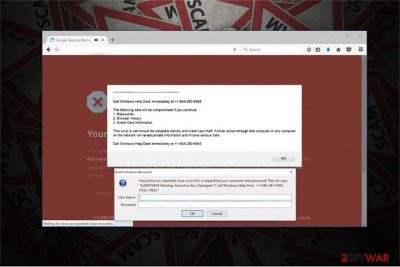 "Call Windows Help Desk Immediately" fake alert is used to swindle money from inexperienced computer users
