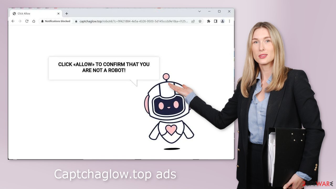 Captchaglow.top ads