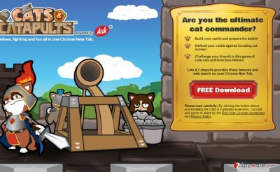 Cats and Catapults Toolbar website