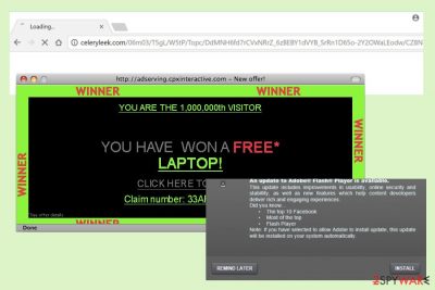 A picture of Celeryleek.com virus