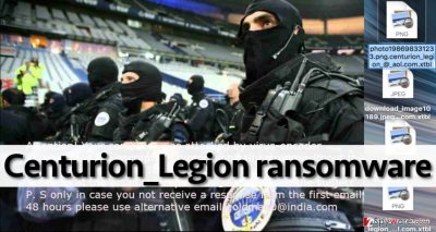 Centurion_Legion malware leaves a threatening message