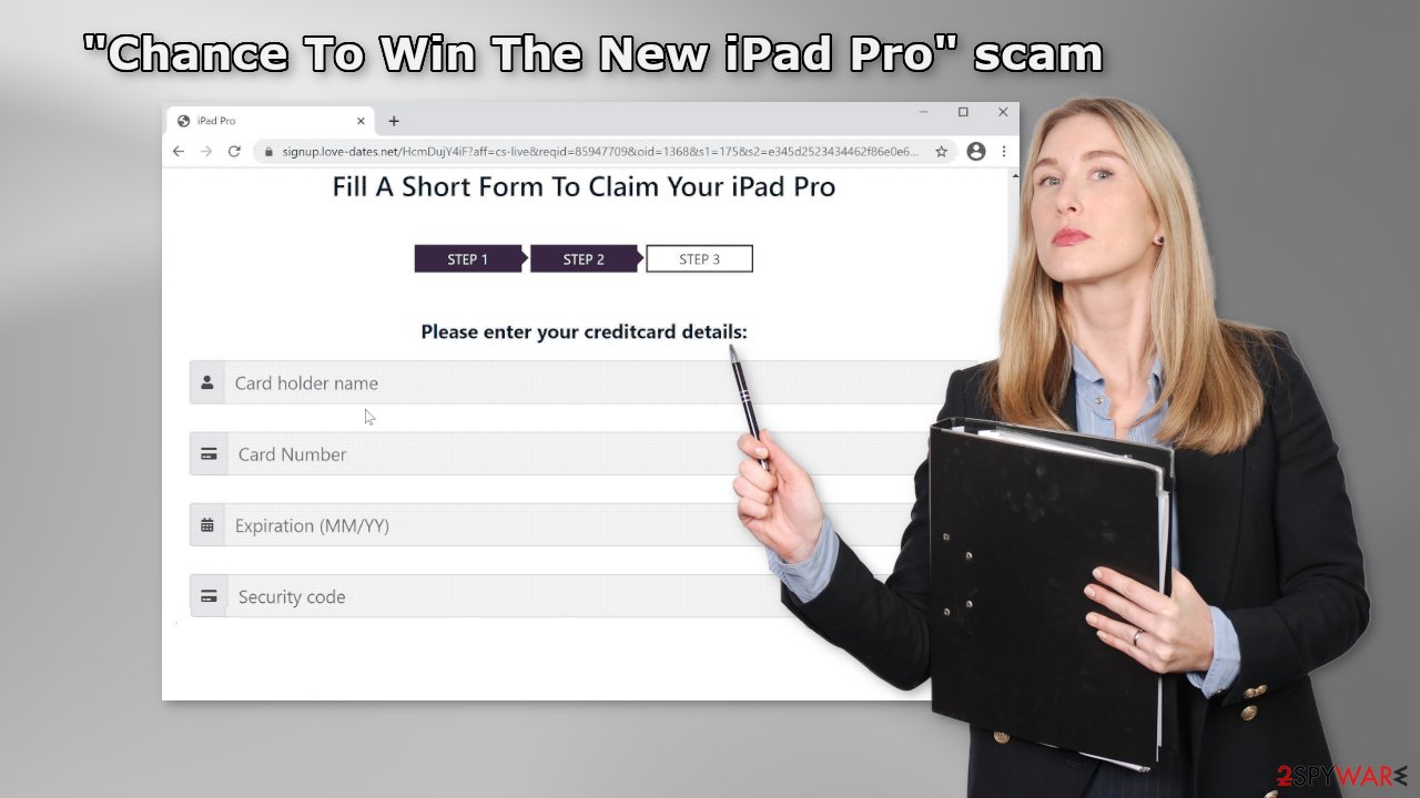 Chance To Win The New iPad Pro scam