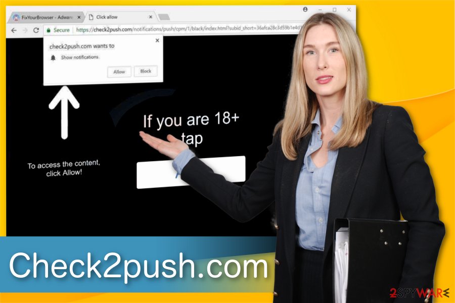 Check2push.com adware illustration