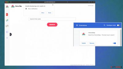 CheckAMap browser hijacker