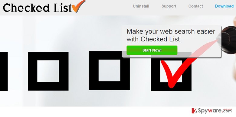 Checked List virus Checked List virus