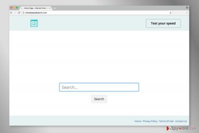 Screenshot of Checkspeedsearch.com