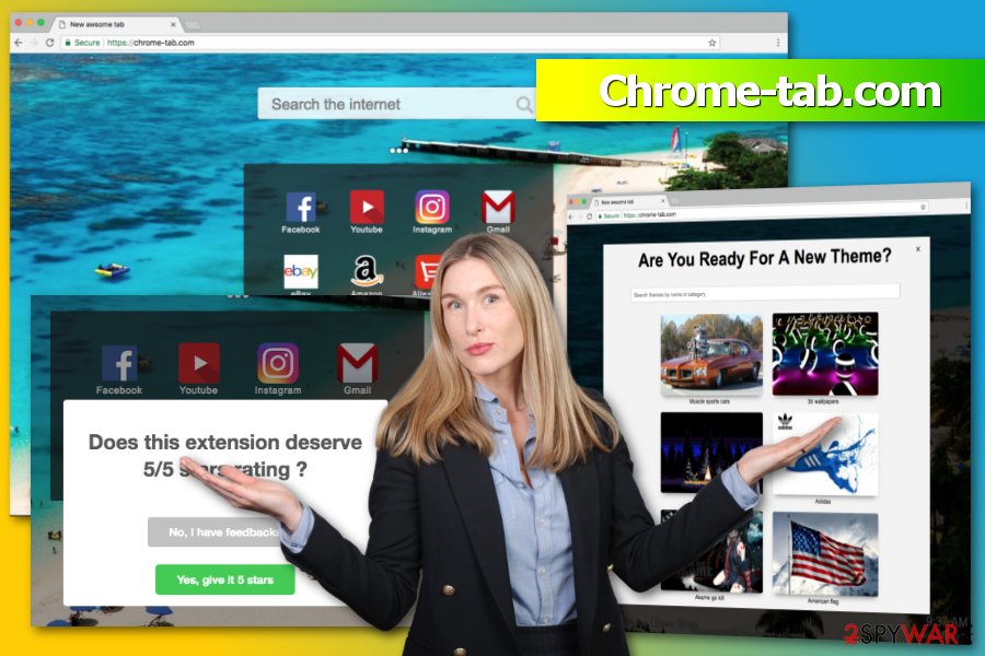 The picture of Chrome-tab.com virus