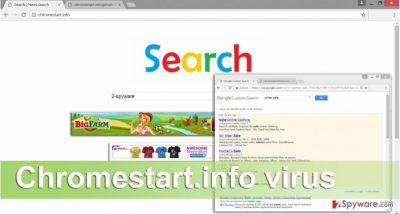Example of Chromestart.info virus