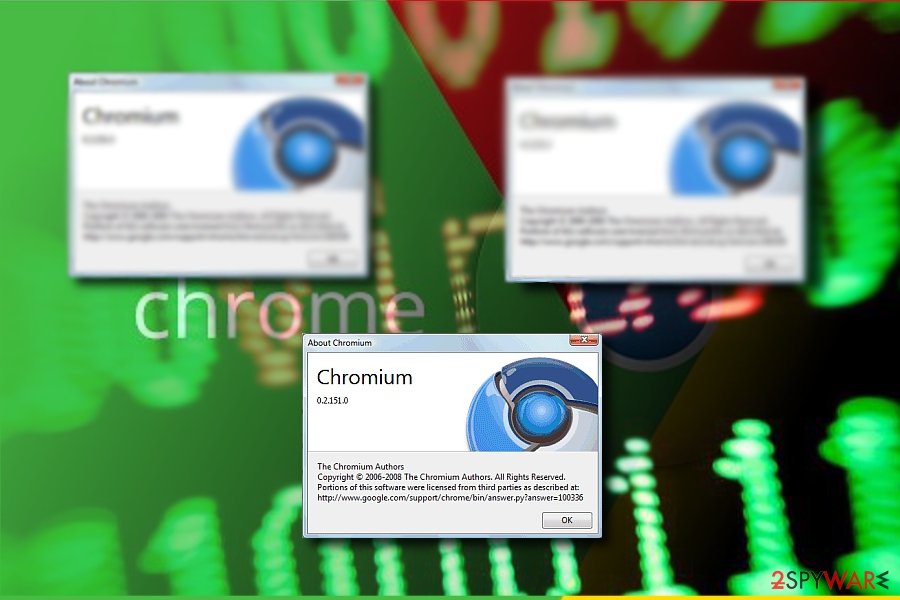 Chromium browser virus