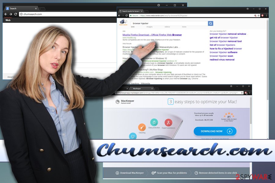 Chumsearch browser hijacker