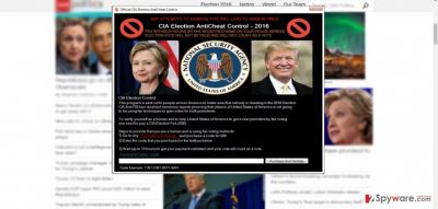 The image showing CIA Election AntiCheat Control virus