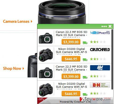 CinemaP-1.4c adware snapshot CinemaP-1.4c adware snapshot