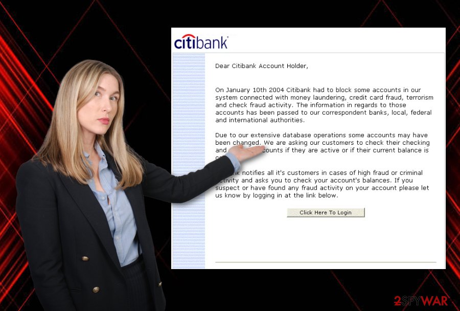 CitiBank email virus