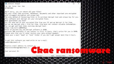 Ckae ransomware