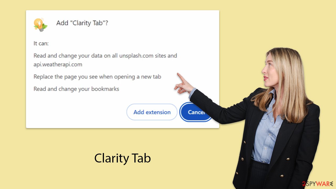 Clarity Tab hijacker