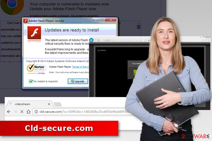 Image of Cld-secure.com redirect virus