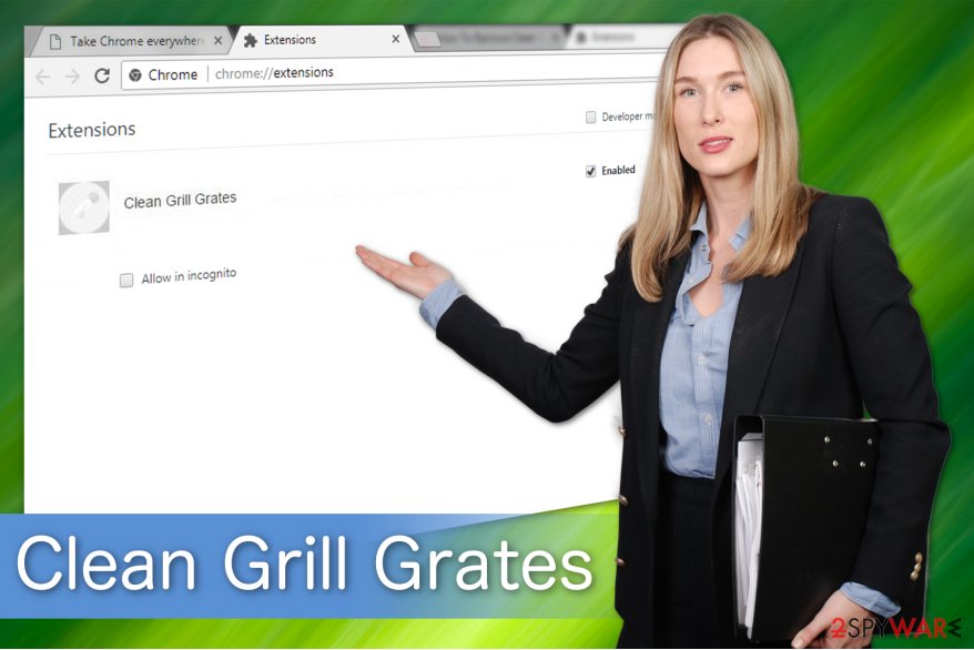 The illustration of Clean Grill Grates