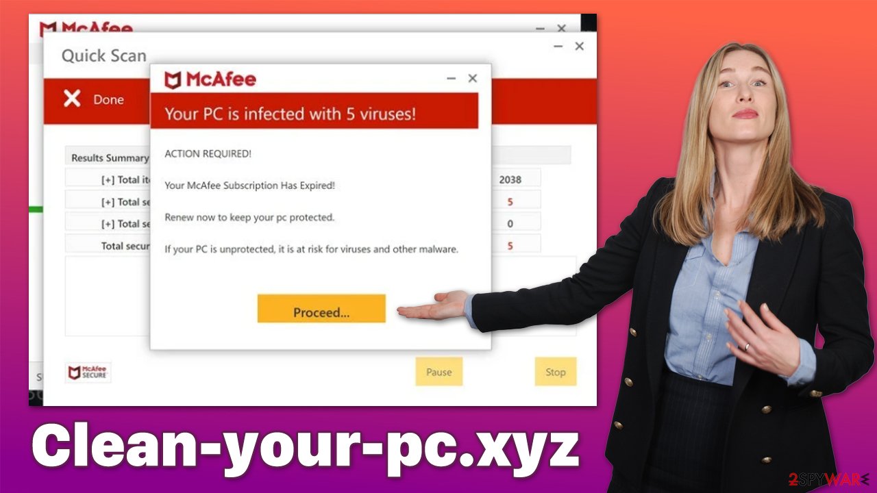 Clean-your-pc.xyz scam