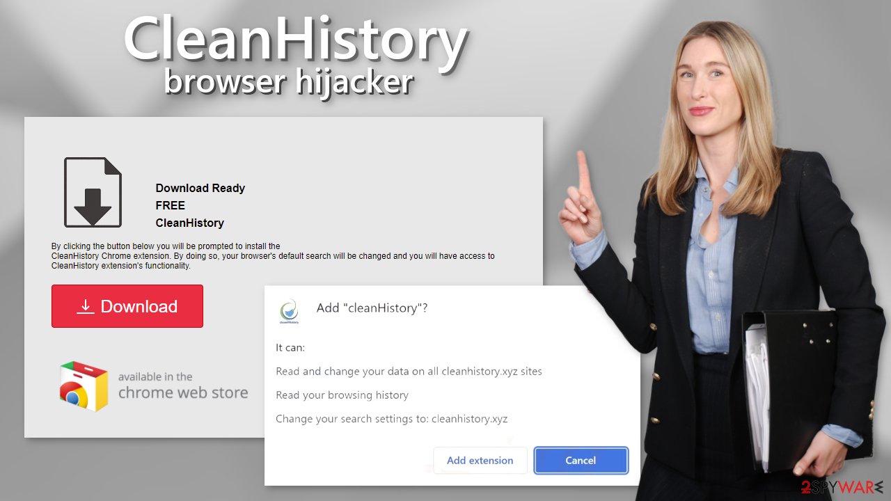 CleanHistory browser hijacker