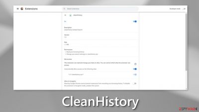 CleanHistory