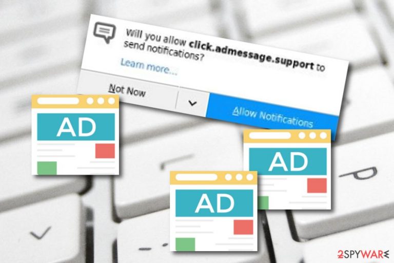 Click.admessage.support adware