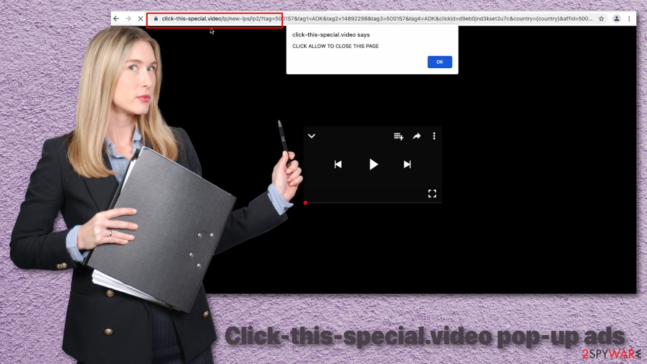 Click-this-special.video pop-up ads