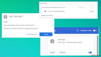 Click Togo browser hijacker 