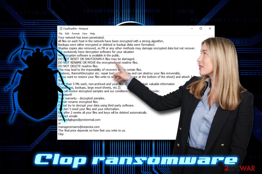 Clop ransomware virus