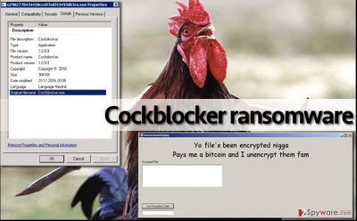 CockBlocker malware displays a threatening message