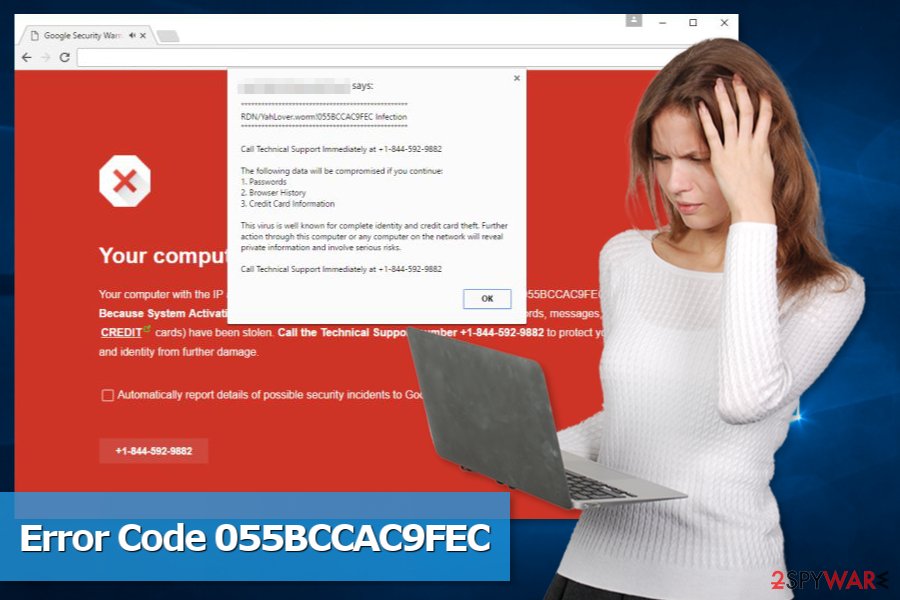 Code 055BCCAC9FEC tech support scam