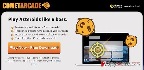 Comet Arcade virus snapshot Comet Arcade virus snapshot