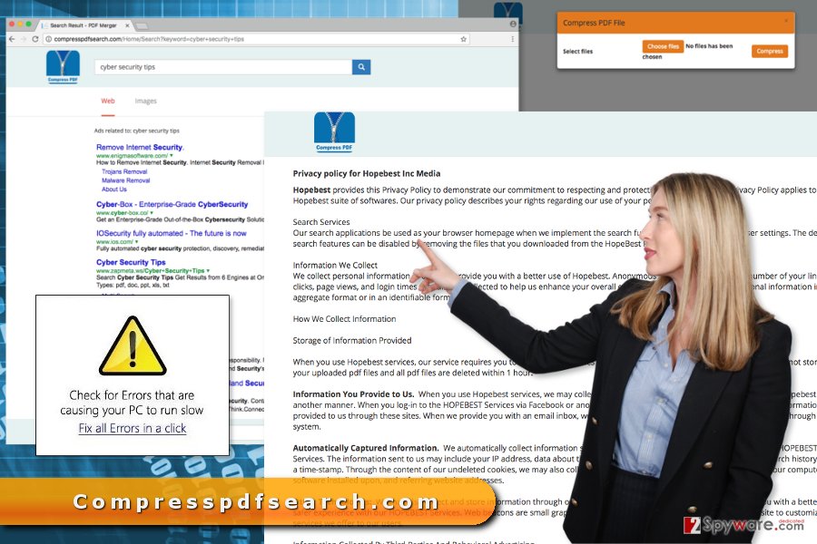 The image of Compresspdfsearch.com virus