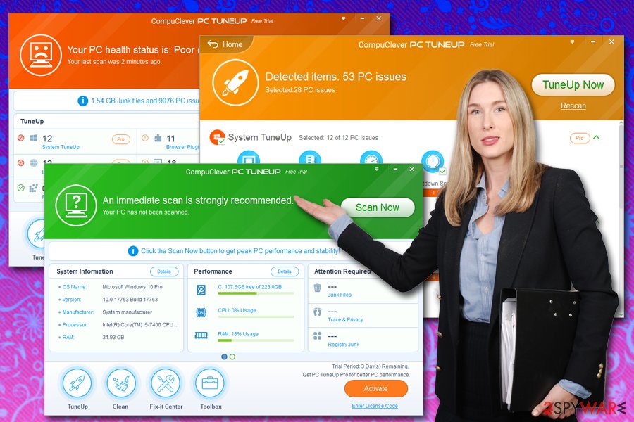 CompuClever PC TuneUp scareware