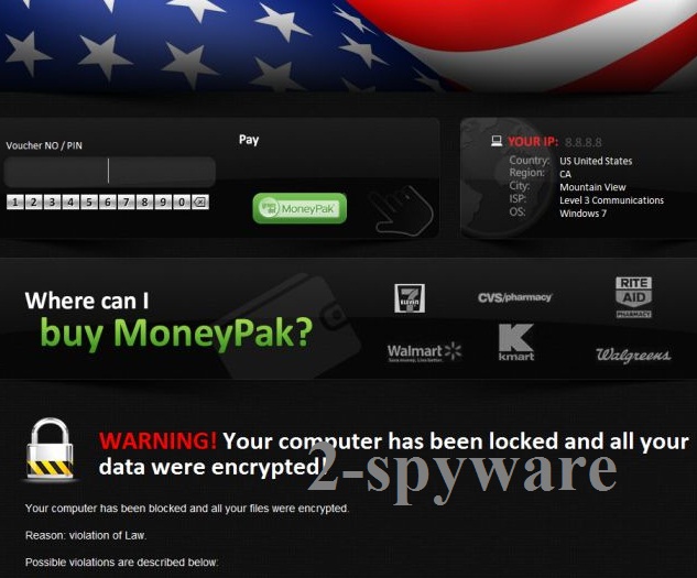 Computer Blocked, Data Encrypted virus snapshot Computer Blocked, Data Encrypted virus snapshot