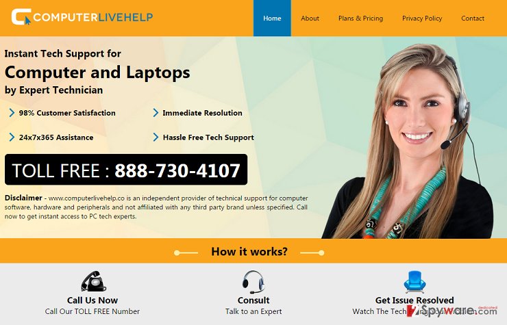 ComputerLiveHelp.co virus snapshot ComputerLiveHelp.co virus snapshot