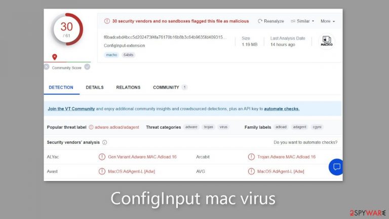 ConfigInput mac virus