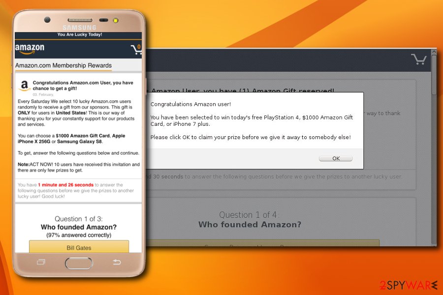 “Congratulations Amazon User" survey scam