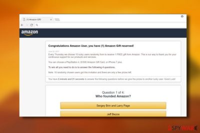 Congratulations Amazon User virus