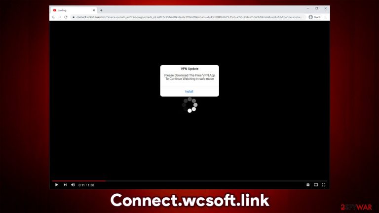 Connect.wcsoft.link scam