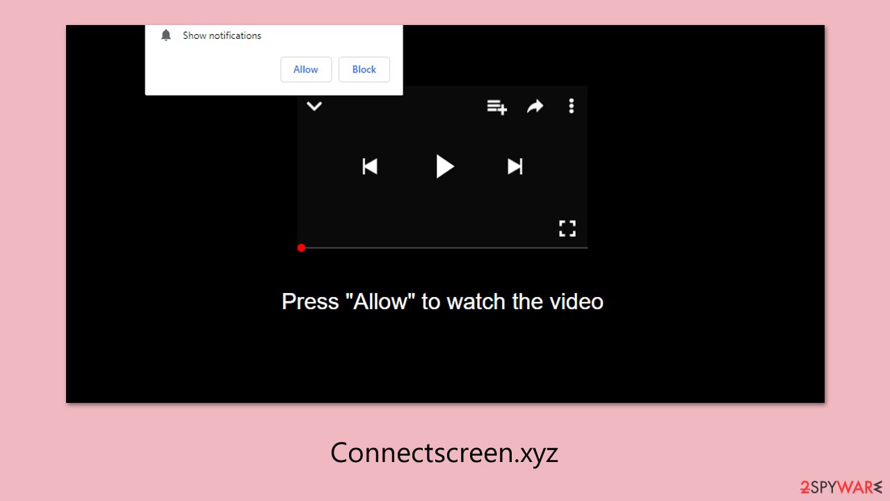 Connectscreen.xyz ads