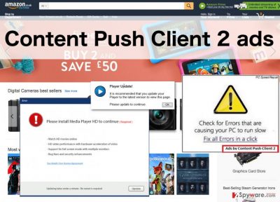 An illustration of the Content Push Client 2 ads