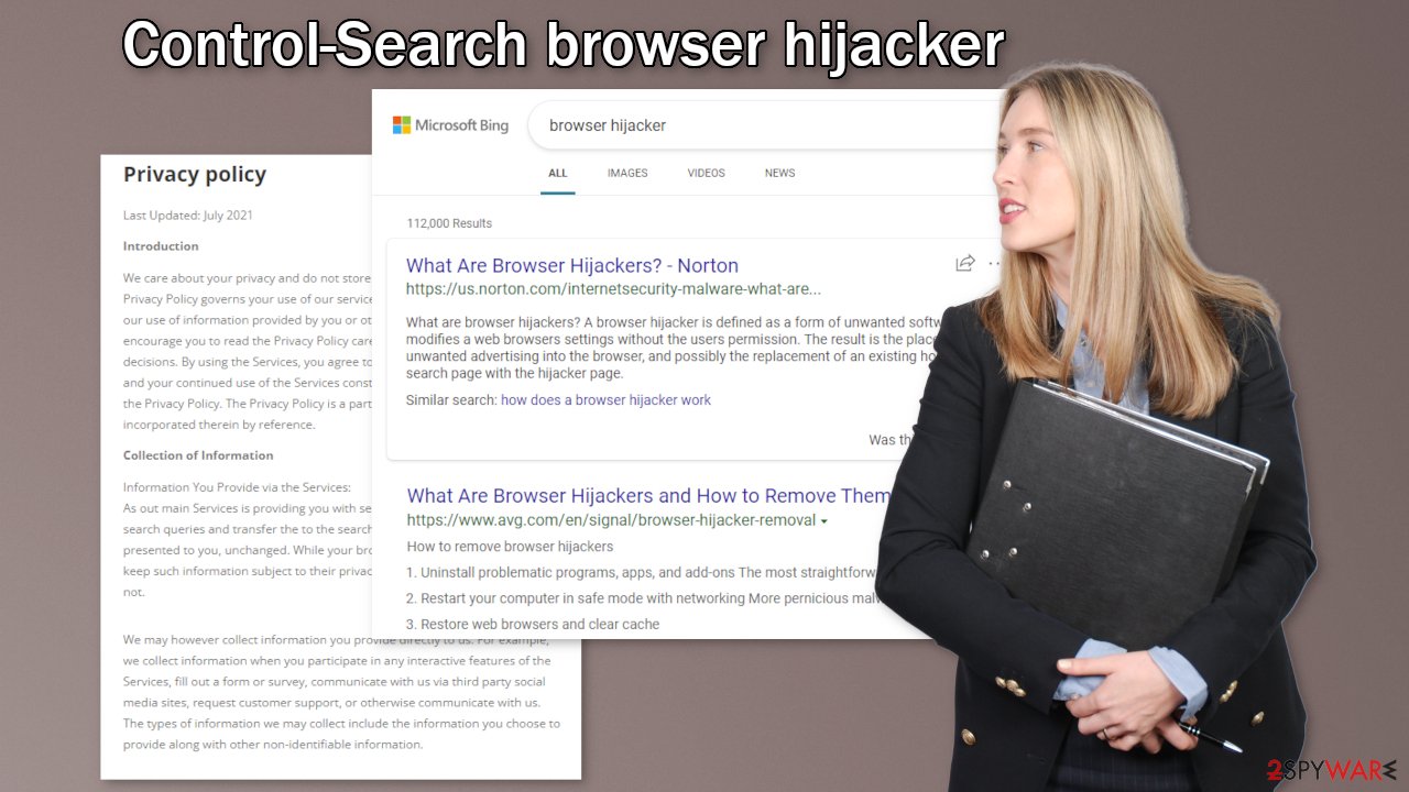 Control-Search browser hijacker