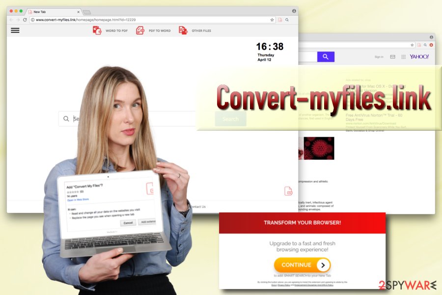 Convert-myfiles.link browser hijacker