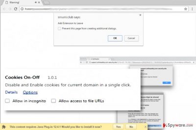 Cookies On-Off extension virus